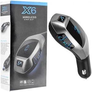 مشغل MP3 بلوتوث X6 يدعم اتصال السيارة وجهاز ارسال اف ام ومكبر صوت مع شحن USB