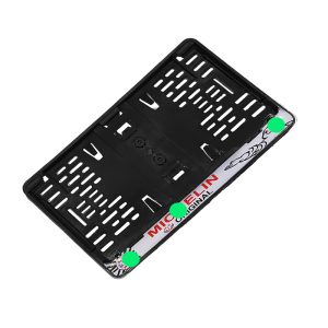 لوحة ارقام للسيارة، لوحة ارقام لجميع السيارات، حامل اطار لوحة ترخيص السيارة قاعدة لوحة السيارة منتج مصمم لتثبيت لوحة رقم السيارة بشكل آمن وثابت على المركبة( عدد قطعة واحدة )