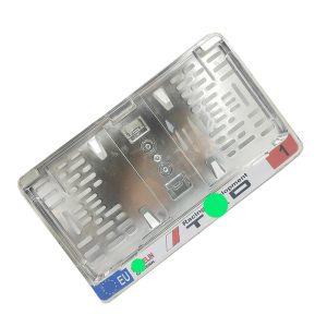 حامل اطار لوحة ترخيص السيارة قاعدة لوحة السيارة منتج مصمم لتثبيت لوحة رقم السيارة بشكل آمن وثابت على المركبة، مقاس 34.5 سم فى 16.5 سم ( تى ار - قطعة واحدة )