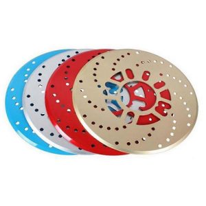 غطاء قرص فرامل أسطوانة للعجلة الخلفية للسيارة ، الومنيوم مزخرف ومقاوم للغبار مناسب لتعديل السيارات (العبوة 2 قطعة ، لون برونزى )