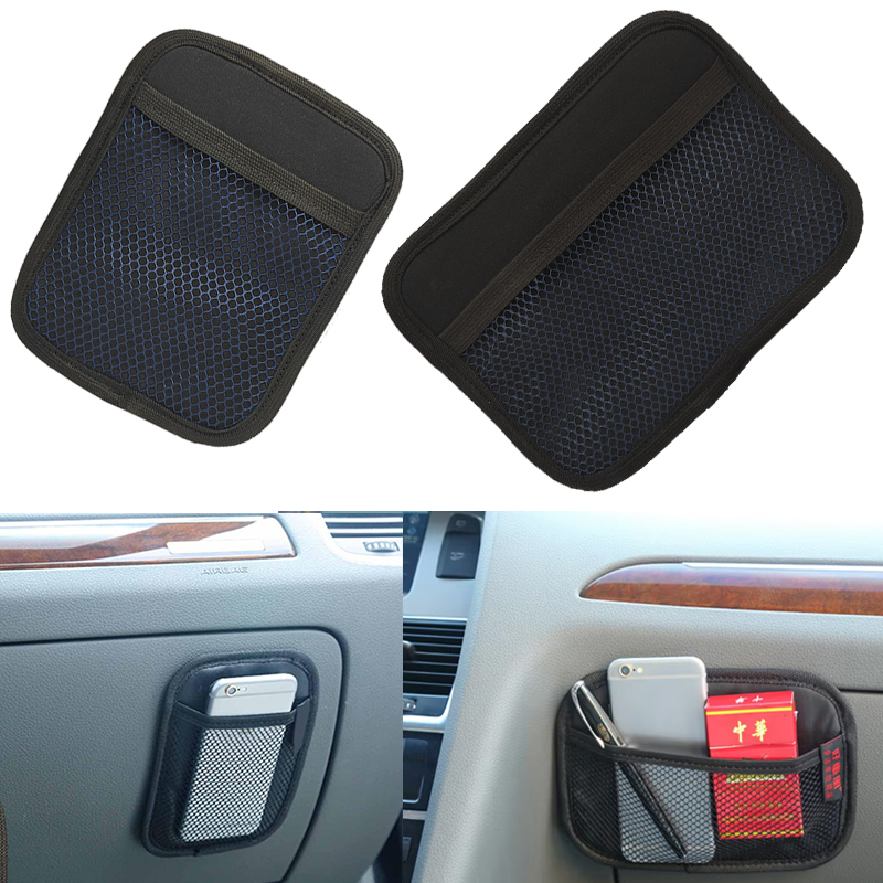منظم تخزين السيارة بتصميم شبكة ، جيب منظم للسيارة بجانب المقعد او التابلوة ، يلصق بدبل فيس لحمل المحفظة والموبايل والمتعلقات الشخصية (2 قطعة كبيرة + صغيرة ) 13 منظم تخزين السيارة بتصميم شبكة ، جيب منظم للسيارة بجانب المقعد او التابلوة ، يلصق بدبل فيس لحمل المحفظة والموبايل والمتعلقات الشخصية (2 قطعة كبيرة + صغيرة ) - الصورة 13