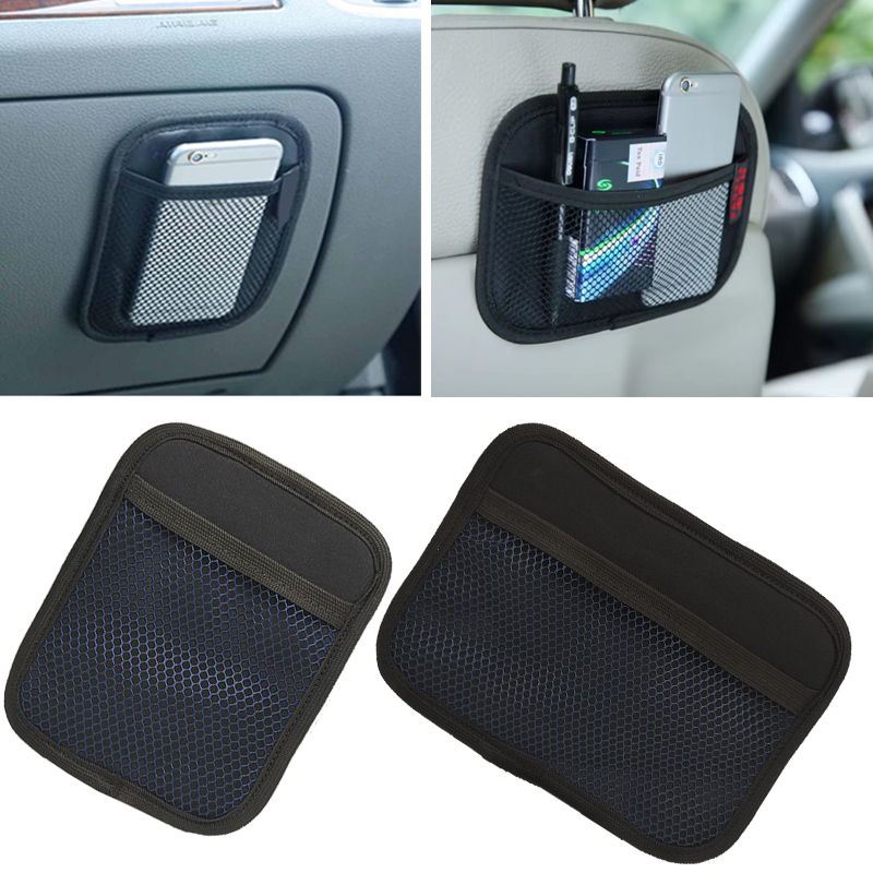 منظم تخزين السيارة بتصميم شبكة ، جيب منظم للسيارة بجانب المقعد او التابلوة ، يلصق بدبل فيس لحمل المحفظة والموبايل والمتعلقات الشخصية (2 قطعة كبيرة + صغيرة ) 1 منظم تخزين السيارة بتصميم شبكة ، جيب منظم للسيارة بجانب المقعد او التابلوة ، يلصق بدبل فيس لحمل المحفظة والموبايل والمتعلقات الشخصية (2 قطعة كبيرة + صغيرة )