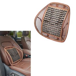 شبكة دعم اسفل الظهر وسادة ظهر شبكية جيدة التهوية ومريحة وقابلة للتعديل لجميع انواع مقاعد السيارة وكراسي المكتب يستخدم لتصحيح القوام (قطعة واحدة ، كود: 8045)