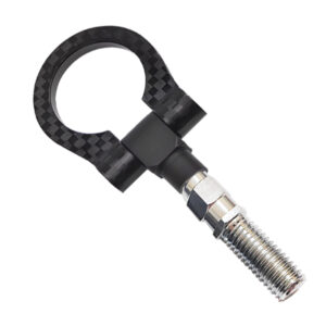 خطاف هوك سحب فاخر ، ملحقات خارجية للسيارات الرياضية ، يتم تثبيته مباشرة على فتحة السحب الأمامية للسيارة ( امامى - اسود كاربون)