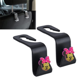 خطافات مسند راس لمقعد السيارة لتنظيم الظهر، خطاف تخزين وحامل محفظة يناسب جميع السيارات للنساء والشنط والملابس والمعاطف واكياس البقالة ( 2 قطعة ، كود : 8080)