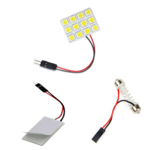 شريحة ليد فانوس صالون لجميع السيارات ،إضاءة LED ساطعة ودائمة، مما يوفر لك إضاءة مثالية للقراءة أو العمل في سيارتك ( شريحة فصوص ، 12 ليد ، قطعة واحدة )