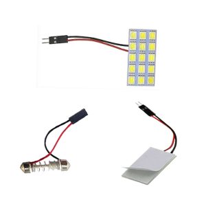 شريحة ليد فانوس صالون لجميع السيارات ،إضاءة LED ساطعة ودائمة، مما يوفر لك إضاءة مثالية للقراءة أو العمل في سيارتك ( شريحة فصوص ، 15 ليد ، قطعة واحدة )