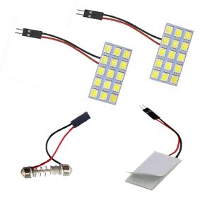 شريحة ليد فانوس صالون لجميع السيارات ،إضاءة LED ساطعة ودائمة، مما يوفر لك إضاءة مثالية للقراءة أو العمل في سيارتك ( شريحة فصوص ، 15 ليد ، 2 قطعة )