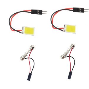 شريحة ليد فانوس صالون لجميع السيارات ،إضاءة LED ساطعة ودائمة، مما يوفر لك إضاءة مثالية للقراءة أو العمل في سيارتك ( شريحة 16 ليد صغيرة ، 2 قطعة )