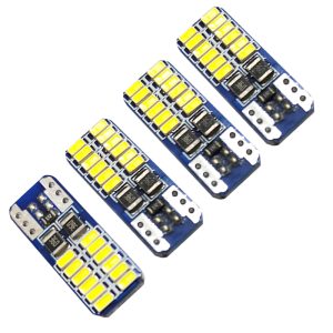 شريحة ليد فانوس صالون لجميع السيارات ،إضاءة LED ساطعة ودائمة، مما يوفر لك إضاءة مثالية للقراءة أو العمل في سيارتك ( 360/132 ابيض ، 24 ليد ، 4 قطع )