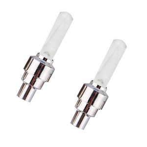 لمبات ليد لصمامات السيارة والدراجات ، للتوهج في الظلام، عصرية، مناسبة للسيارات، للدراجات، للمركبات على الطرق الوعرة وللموتوسيكلات ( ليد شفاف اضاءة 7 لون - 2 قطعة )