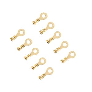 موصلات كابلات ، حلقة طرفية كابل ، ترميل حلقة العروات موصلات الاسلاك والكابلات ( ترمل/ ترملة مقاس 8 ، عدد : 10 قطع )