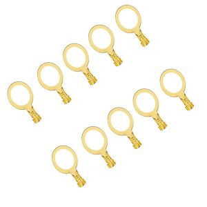 موصلات كابلات ، حلقة طرفية كابل ، ترميل حلقة العروات موصلات الاسلاك والكابلات ( ترمل/ ترملة مقاس 17 ، عدد : 10 قطع )