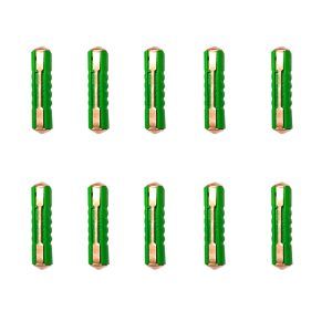 مجموعة من الفيوزات و الصمامات فيوز مناسبة لحماية الدوائر الكهربائية والأجهزة الكهربائية. ( فيوز عضم - 16 امبير - عدد 10 قطع )