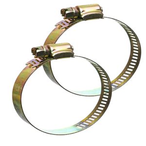 مشابك الخرطوم المعدن ، كولية قفيز معدنية لإصلاح الأنابيب وخط الوقود للسيارات والمنازل وغيرها ( مقاس 4.5 بوصة - 90-110ملم - عدد 2 قطعة )