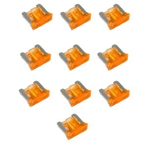 بطاقة فييوز مايكرو مجموعة صمامات سيارات متنوعة ، مجموعة متنوعة من الصمامات البديلة للسيارات الصغيرة والشاحنات والقوارب - ( فيوز مايكرو - 5 امبير، 10 قطع)