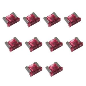 بطاقة فييوز مايكرو مجموعة صمامات سيارات متنوعة ، مجموعة متنوعة من الصمامات البديلة للسيارات الصغيرة والشاحنات والقوارب - ( فيوز مايكرو - 40 امبير، 10 قطع)