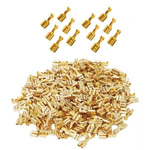 ترملة كلبس انثى نتاية لربط وتوصيل الاسلاك الكهربائية ، موصلات الأسلاك الطرفية (ترملة سوكت انثى - 7 ملم - عدد : 20 قطعة )