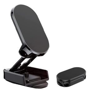 حامل موبايل مغناطيسي للسيارة، قوي قابل للطي بزاوية 360 درجة، مضاد للاهتزاز، عالمي لجميع الهواتف الذكية ( اسود ، كود :8278)