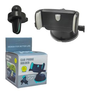 حامل هاتف للسيارة ، شفط فائق 2*1 وعلى فتحة التهوية للسيارة ، وقيادة آمنة ، قابل للتعديل مناسب لجميع الهواتف (كود:8281)