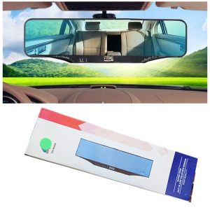 مرآة صالون داخلي تناسب جميع السيارات ومضادة للتوهج مع سطح عريض وزاوية واسعة ولون ازرق، اكسسوارات للسيارات ( كود :8285)