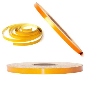 شريط امان عاكس ، شريط امان صناعي متعدد الاستخدامات للسيارات والشاحنات والمقطورات وغيرها (لون اصفر مائل للبرتقالى ، طول 50 متر، عرض 1 سم)