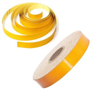 شريط تحذير للسلامة عاكس للضوء علامات ذاتي اللصق ملصق عالي الكثافة للسيارة والشاحنة (لون اصفر مائل للبرتقالى ، طول 5 متر، عرض 2 سم)