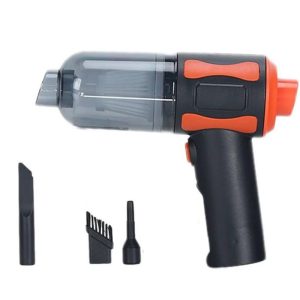 مكنسة السيارة الصغيرة والعملية ، تصميم عصري أنيق سهل الأستخدام والتخزين ، ملحق بها أكثر من فرشة للأستخدام الفرشة المناسبة لمكان التنظيف (اسود موديل : XG-08)