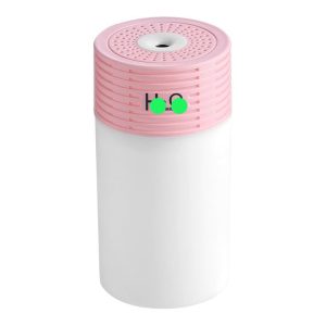 جهاز ترطيب صغير مع ضوء ليلي، مرطب هواء برذاذ بارد، موزع هواء USB، للمنزل والمكتب وغرفة النوم( قطعة واحدة لون ابيض فى بينك ، كود : 8466 )
