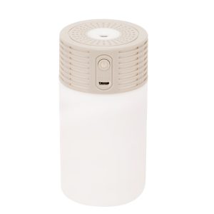 جهاز مرطب هواء صغير ملون رائع ، اضاءة ليلية LED بـ7 الوان، مرطب شخصي لسطح المكتب بمنفذ USB للسيارة وغرفة المكتب وغرفة النوم ( قطعة واحدة لون ابيض فى بيج ، كود : 8467 )