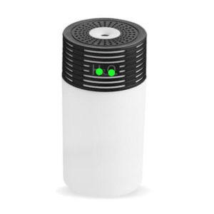 جهاز مرطب هواء صغير ملون رائع ، اضاءة ليلية LED بـ7 الوان، مرطب شخصي لسطح المكتب بمنفذ USB للسيارة وغرفة المكتب وغرفة النوم ( قطعة واحدة لون ابيض فى اسود ، كود : 8468 )