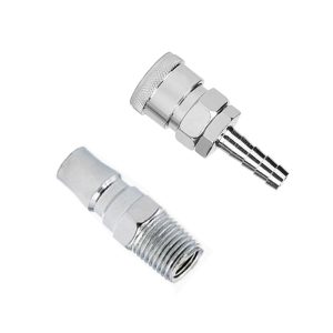 طفم موصل خرطوم هوائي سريع التوصيل ، ملحقات تركيب منفاخ هواء السيارات والشاحنات ومتعدد الاستخدامات لموصلات خرطوم الهواء 8 ملم (كود : 8487)