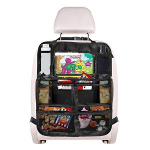 منظم ظهر مقعد السيارة ، اكسسوارات سفر جيب تابلت شفاف وحامل أكواب أغطية مقاعد للاستخدام الشامل ( قطعة واحدة ، كود : 8510)