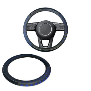 جراب واقي طارة دريكسيون السيارة المضاد للانزلاق اكسسوارات السيارات الداخلية متوافق مع معظم السيارات ( اسود ازرق ، كود : 8515)