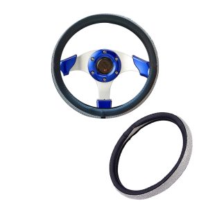 جراب واقي طارة دريكسيون السيارة المضاد للانزلاق اكسسوارات السيارات الداخلية متوافق مع معظم السيارات ( اسود فصوص كريستال ، كود : 8524)