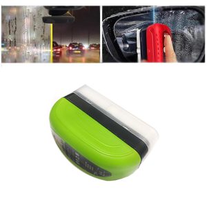 فرشاة تنظيف غشاء زيت السيارة، لنافذة زجاج السيارة تزيل الاوساخ وبقع الماء، تحسن الوضوح والرؤية ( قطعة واحدة ، لون اخضر كود: 8556)