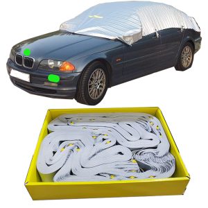 شماسة سيارة قابلة للطي بتصميم أكورديون لسقف السيارة والابواب الجانية ، للحماية من الاشعة فوق البنفسجية والحرارة، مظلة حماية عاكسة ( مقاس: 2XL ، كود :2912)
