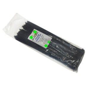 رباط حزام كابلات ، افيز بلاستيك حزام ربط ذات مقاومة عاليه للاستعمال في الاماكن المغلقه و المفتوحة (100 قطعة ، اسود ، 37 سم ، 4.8 مم ، كود 8677 )