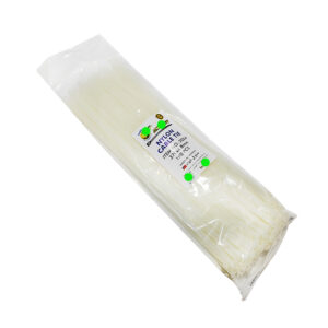 رباط حزام كابلات ، افيز بلاستيك حزام ربط ذات مقاومة عاليه للاستعمال في الاماكن المغلقه و المفتوحة (100 قطعة ، ابيض ، 37 سم ، 4.8 مم ، كود 8678 )