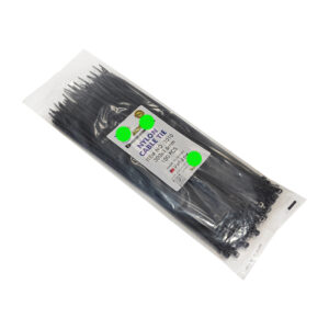 رباط حزام كابلات ، افيز بلاستيك حزام ربط ذات مقاومة عاليه للاستعمال في الاماكن المغلقه و المفتوحة (100 قطعة ، اسود ، 30 سم ، 3.6 مم ، كود 8680 )