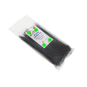 رباط حزام كابلات ، افيز بلاستيك حزام ربط ذات مقاومة عاليه للاستعمال في الاماكن المغلقه و المفتوحة (100 قطعة ، اسود ، 20 سم ، 4.8 مم ، كود 8685 )