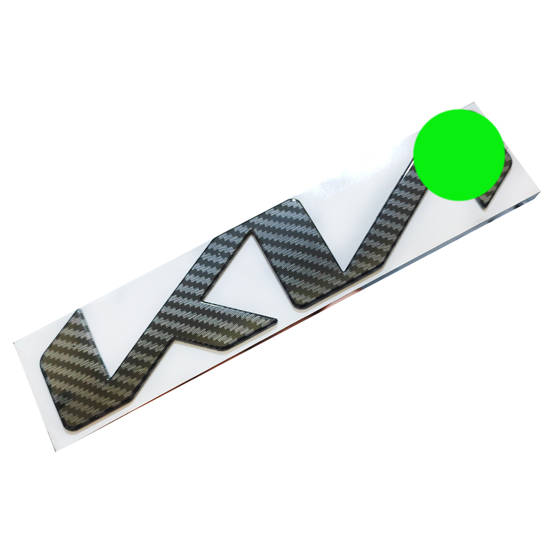 ملصقات وشارات سيارات ثلاثى الابعاد ، بديل للعلامة المفقودة والتالفة ( علامة كاربون متوافقة مع كيا ، مقاس 21* 5سم ، كود : 8709)