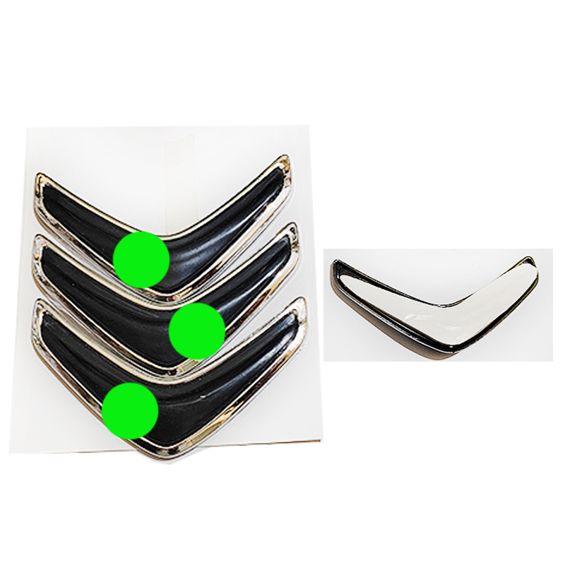 ملصقات وشارات سيارات ثلاثى الابعاد ، بديل للعلامة المفقودة والتالفة ( 4 قطع ، متوافقة مع ستروين ، مقاس 9* 4.5 سم ، كود : 8710)