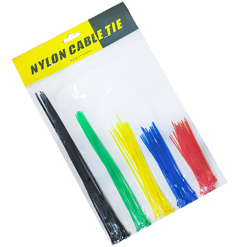 رباط حزام كابلات ، افيز بلاستيك ذات مقاومة عاليه للاستعمال في الاماكن المغلقه و المفتوحة (100 رباط ، 5 الوان ، مقاسات متعددة )