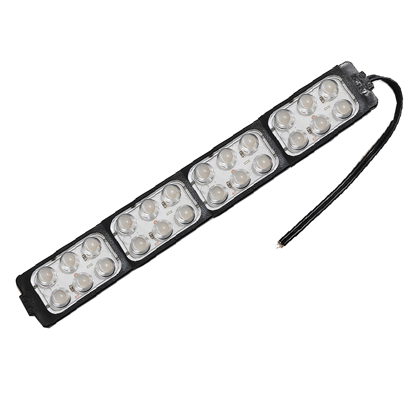 ليد فلاش اضاءة ثابت ورعاش ومتنوع ، مقاوم للماء مناسب للسيارات والدارجات والشاحنات ( 24 ليد ، اضاءة احمر واصفر وازرق واخضر ، كود 8802)