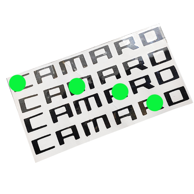 ملصق ستيكر علامة شعار سيارة ثلاثى الابعاد بديل اساسى لشارة السيارة( عدد 4 قطعة ، استيكر فينيل كلمة كامارو ، مقاس 15*1.5 سم ، كود : 8818)