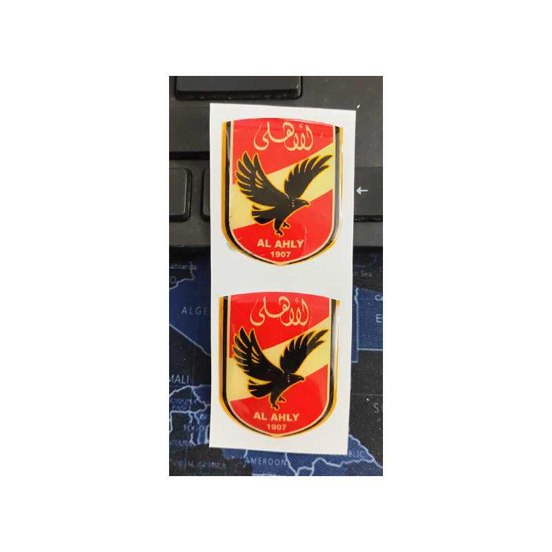 استيكر شعار النادى الاهلى للسيارات واللاب توب و الهاتف المحمول و البلاي ستيشن والدراجة النارية والأمتعة وغيرها ( بارز لصق ، مقاس : 4 * 3.2 سم ، عدد 2 قطعة ، كود: 8955) 2 استيكر شعار النادى الاهلى للسيارات واللاب توب و الهاتف المحمول و البلاي ستيشن والدراجة النارية والأمتعة وغيرها ( بارز لصق ، مقاس : 4 * 3.2 سم ، عدد 2 قطعة ، كود: 8955) - الصورة 2