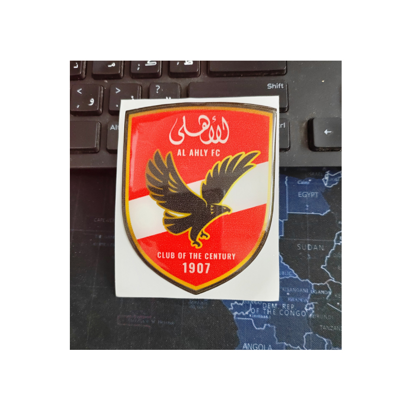 استيكر شعار النادى الاهلى للسيارات واللاب توب و الهاتف المحمول و البلاي ستيشن والدراجة النارية والأمتعة وغيرها ( بارز لصق ، مقاس : 9 * 7 سم ، عدد 2 قطعة ، كود: 8956) 2 استيكر شعار النادى الاهلى للسيارات واللاب توب و الهاتف المحمول و البلاي ستيشن والدراجة النارية والأمتعة وغيرها ( بارز لصق ، مقاس : 9 * 7 سم ، عدد 2 قطعة ، كود: 8956) - الصورة 2