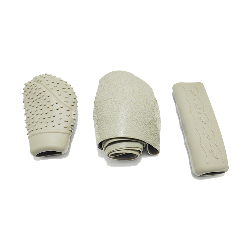 طقم اغطية من السيليكون 3*1 ، عجلة القيادة ، مقبض فرامل اليد ، مقبض الفتيس للسيارات ( لون بيج ، كود :9078)