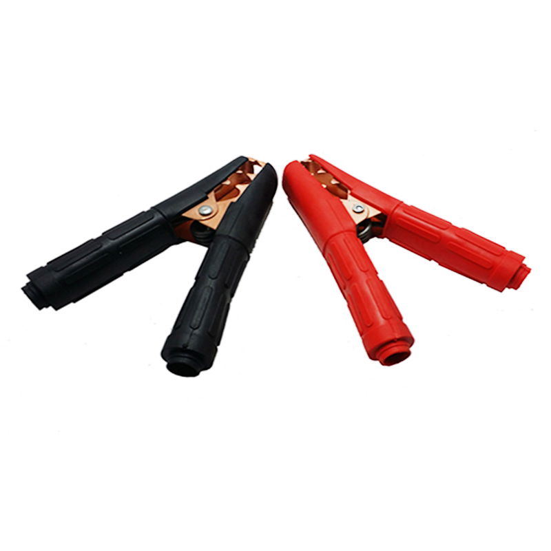 مشابك مسننة لكابلات بطارية السيارة، شديدة التحمل يمكن توصيلها لمشابك الكابلات ( 2 قطعة ، اسود / احمر ، كود : 9088)